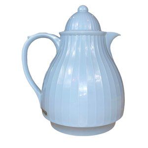 Vintage Crown Corning Thermique 1qt Insulated Thermal Coffee Tea Carafe Blue